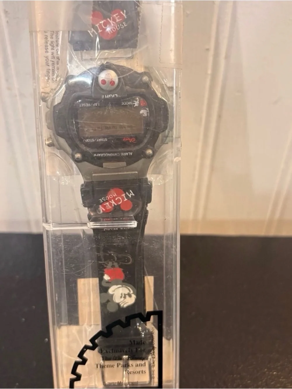 Disney Black Mickey Mouse Digital Sports Watch